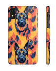 Impressionistic German Shepherds Slim Phone Cases