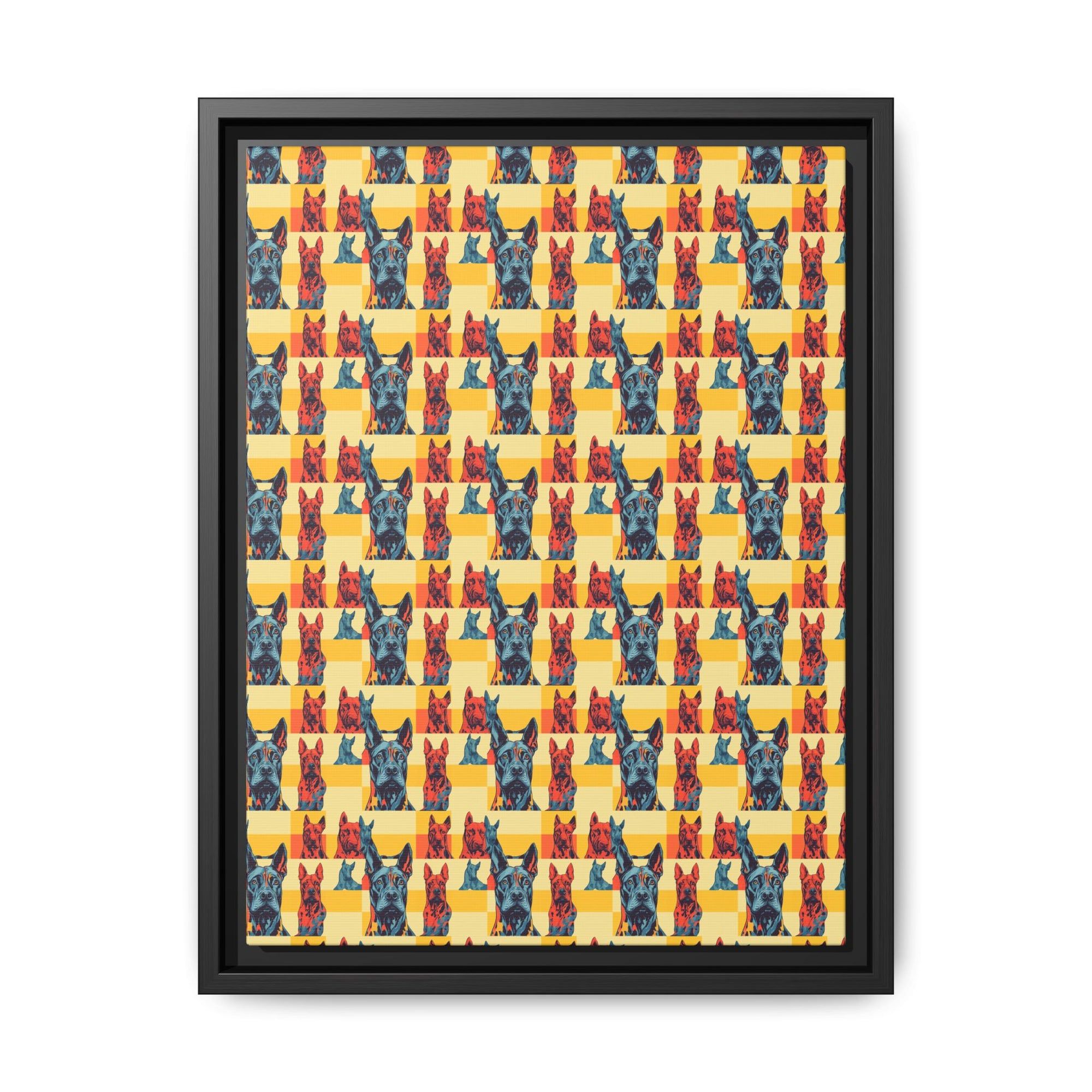 Dane-tastic Marvelous Mutt Mode Matte Canvas, Framed