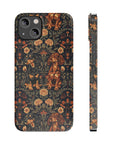 Dapper Dachshund Embroidery Elegance Slim Phone Cases