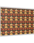 Golden Pawsatronic Tapestry Matte Canvas, Framed