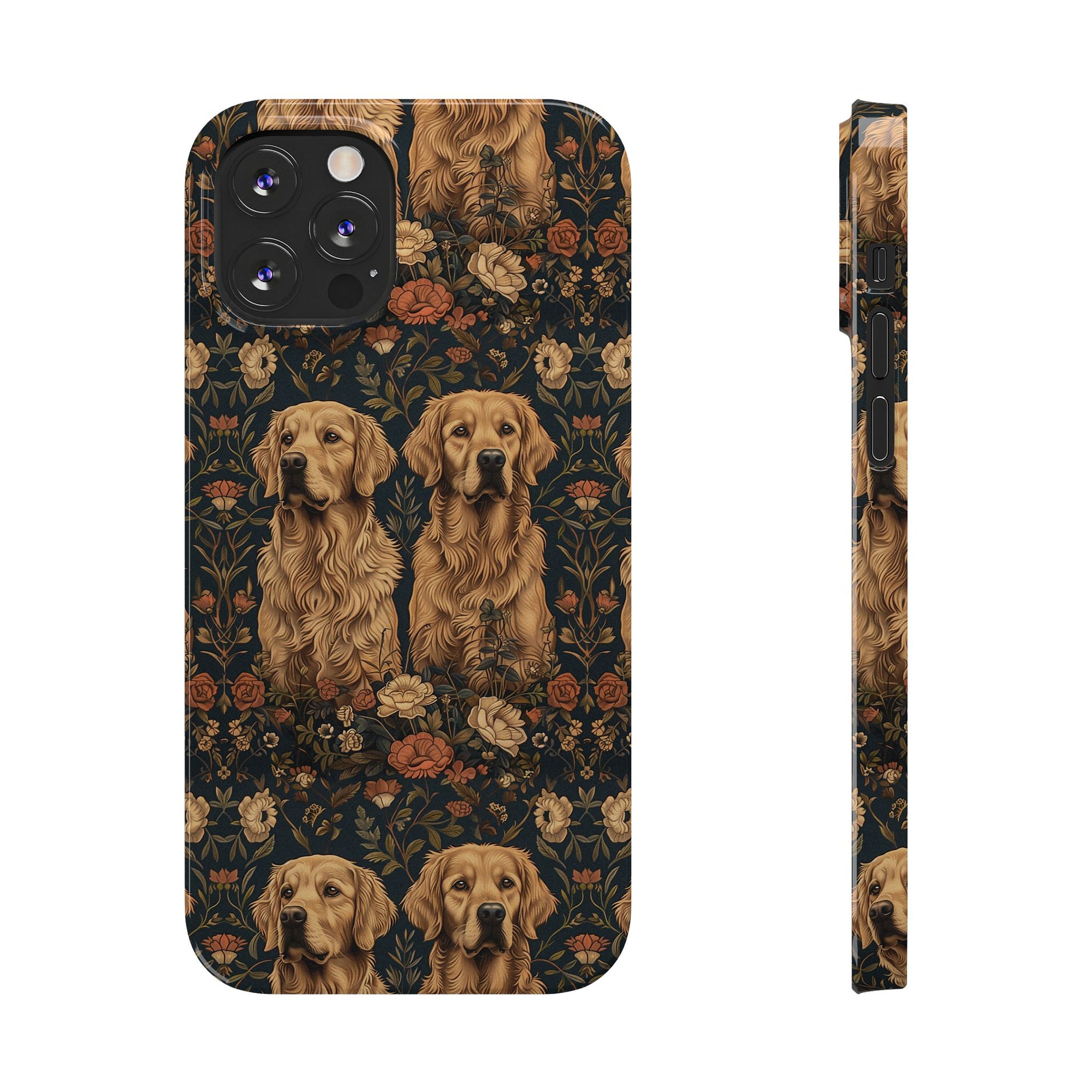 Fanciful Golden Paradise Blossom Slim Phone Cases