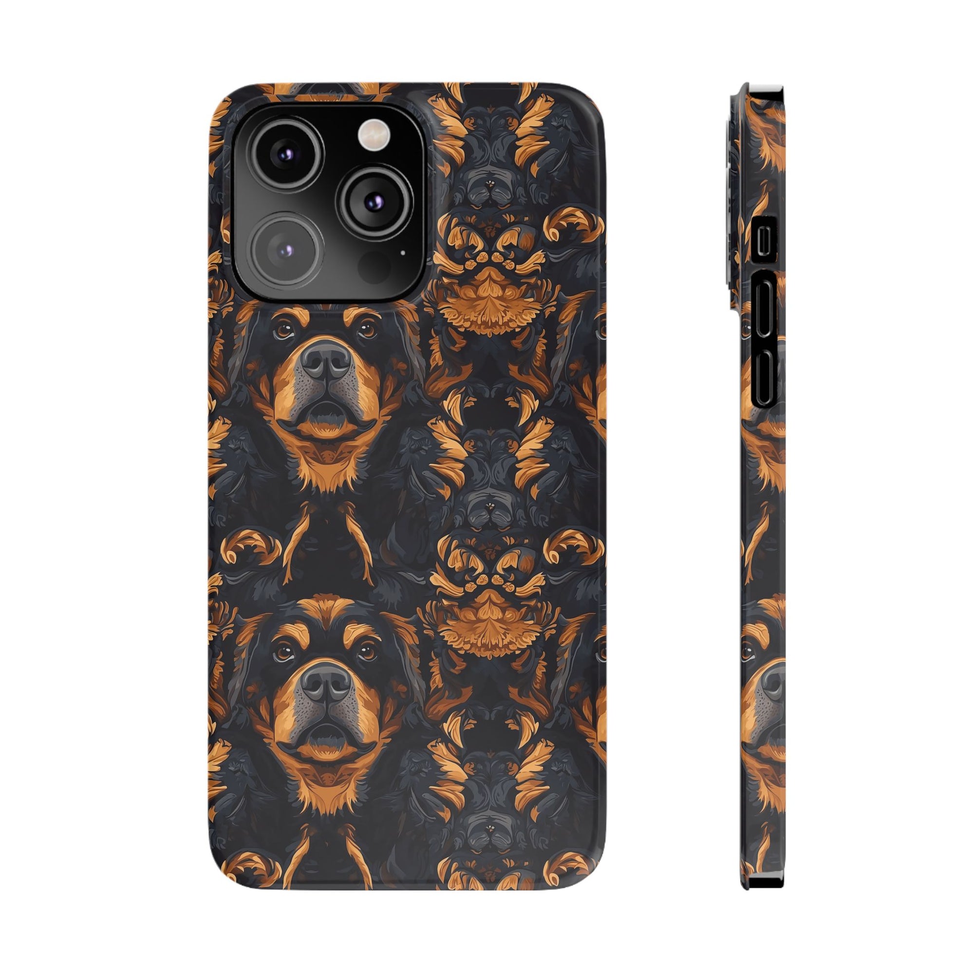 Modern Rottweiler Royalty Slim Phone Cases