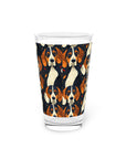 Beagle Glimmer Gaze Glamour Pint Glass