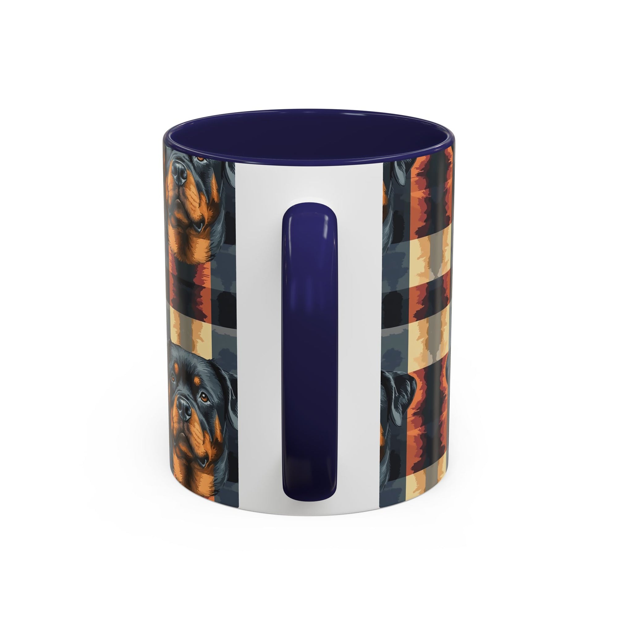 Pawsome Rottweiler Royalty Plaid Accent Coffee Mug