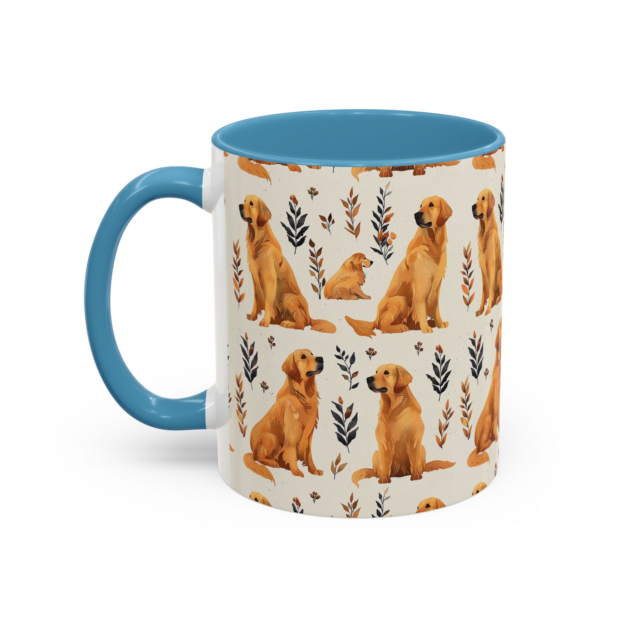 Golden Glamour Paws - Luxe Licks for Regal Retrievers Accent Coffee Mug