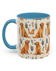 Golden Glamour Paws - Luxe Licks for Regal Retrievers Accent Coffee Mug