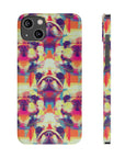 Glitchy Bulldog Blitz Slim Phone Cases