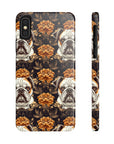 Bloomingly Bulldogistic Bouquet Slim Phone Cases