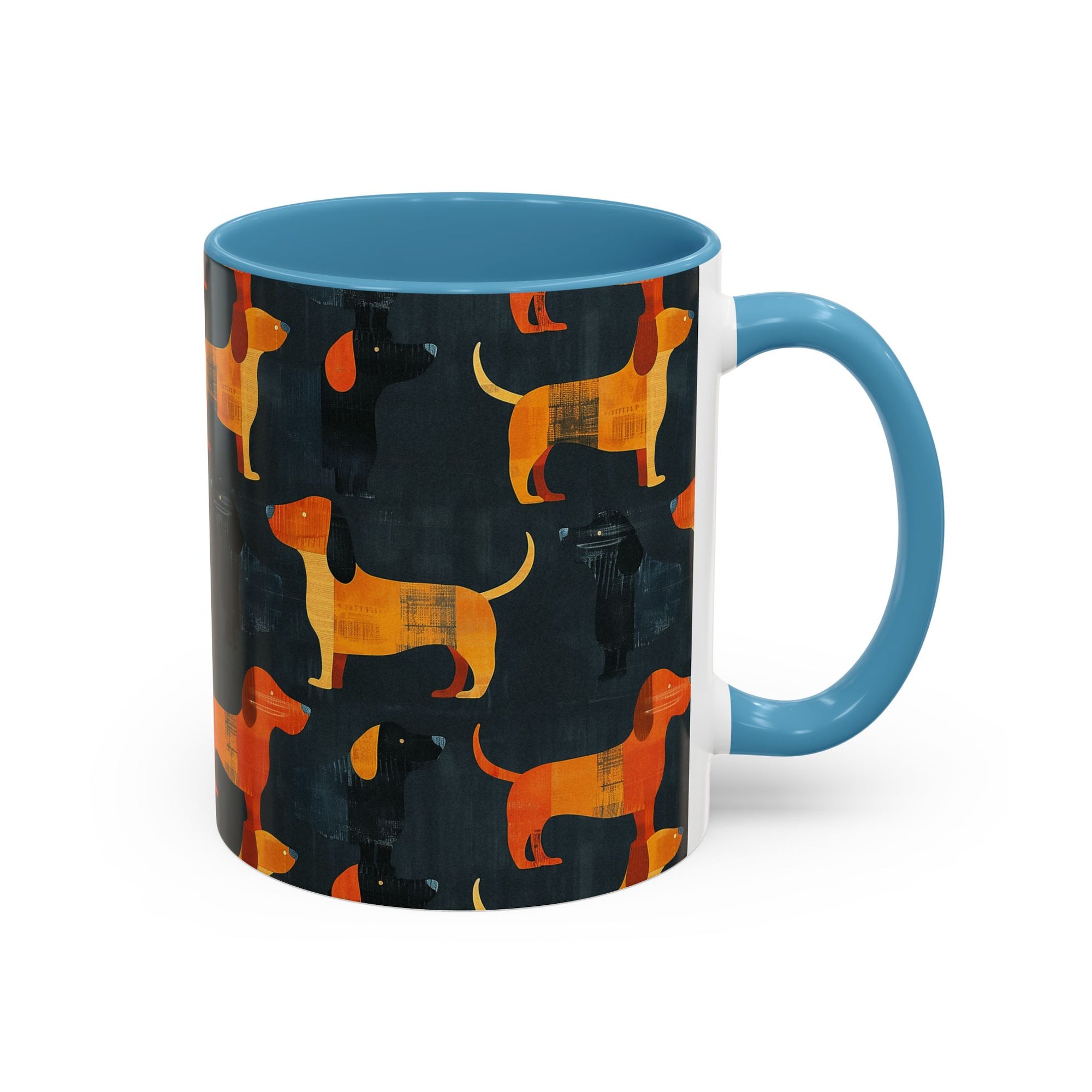 Dapper Dachshund Noir Glow Accent Coffee Mug