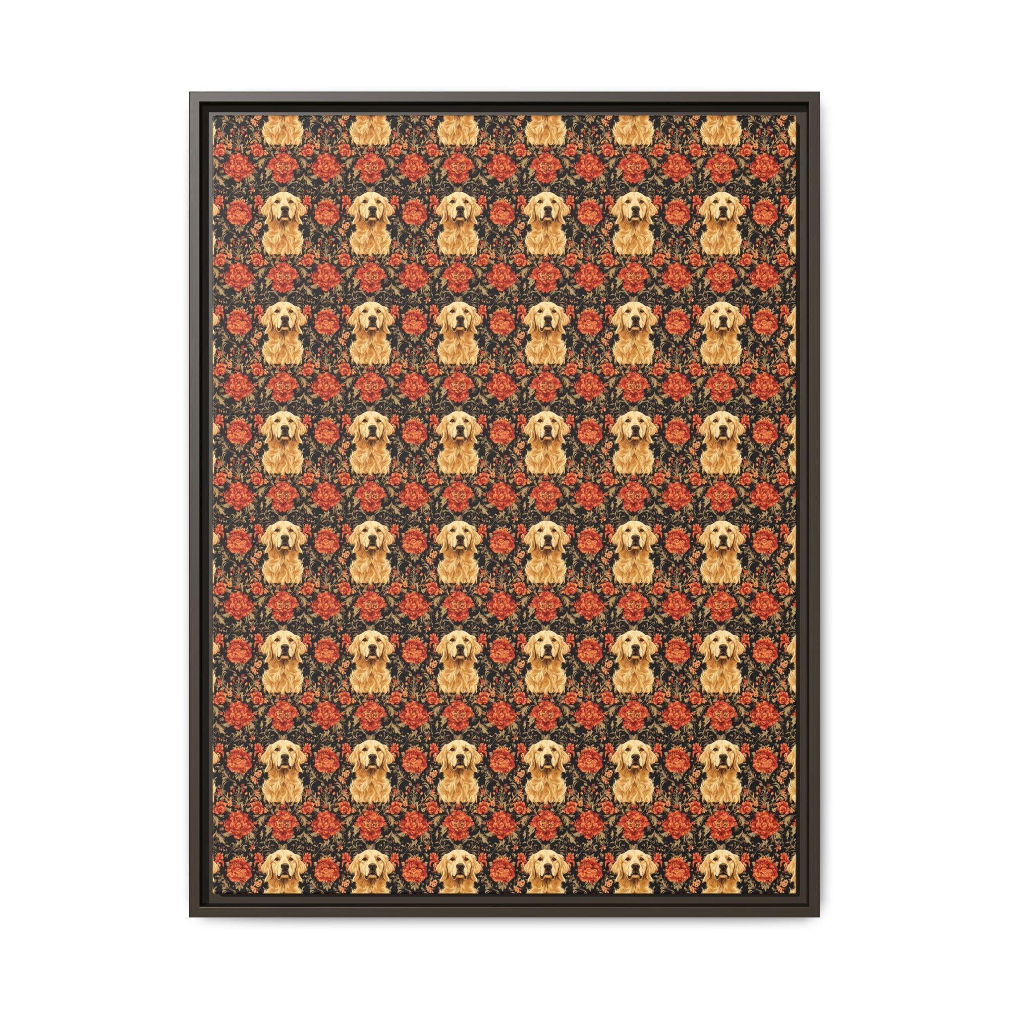 Golden Pawsatronic Tapestry Matte Canvas, Framed