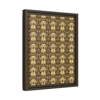 Royal Pawsitivity Labs Matte Canvas, Framed