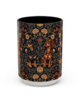 Dapper Dachshund Embroidery Elegance Accent Coffee Mug