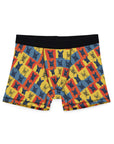 Frenchie Pop Art Pawfection Grid Men's Boxers