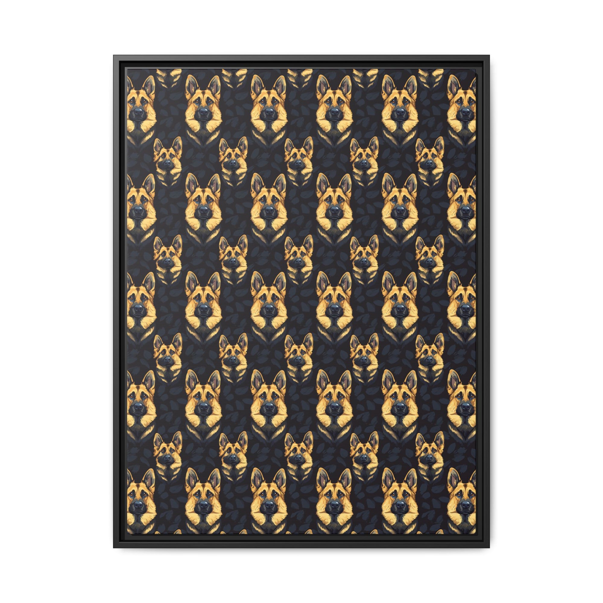 Majestic Hound Couture: German Shepherd LuxeBlend Matte Canvas, Framed