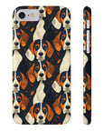 Beagle Glimmer Gaze Glamour Slim Phone Cases