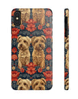 Yorkie Charm Twins Slim Phone Cases