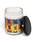 Frenchie Pop Art Pawfection Grid Scented Soy Candle