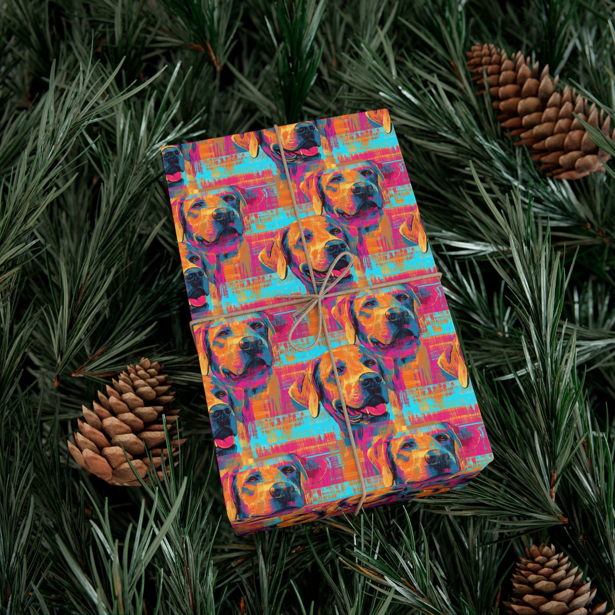 Rustic Charm Labrador Chic Gift Wrap Papers