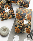 Beagle Blossoms Gift Wrap Papers