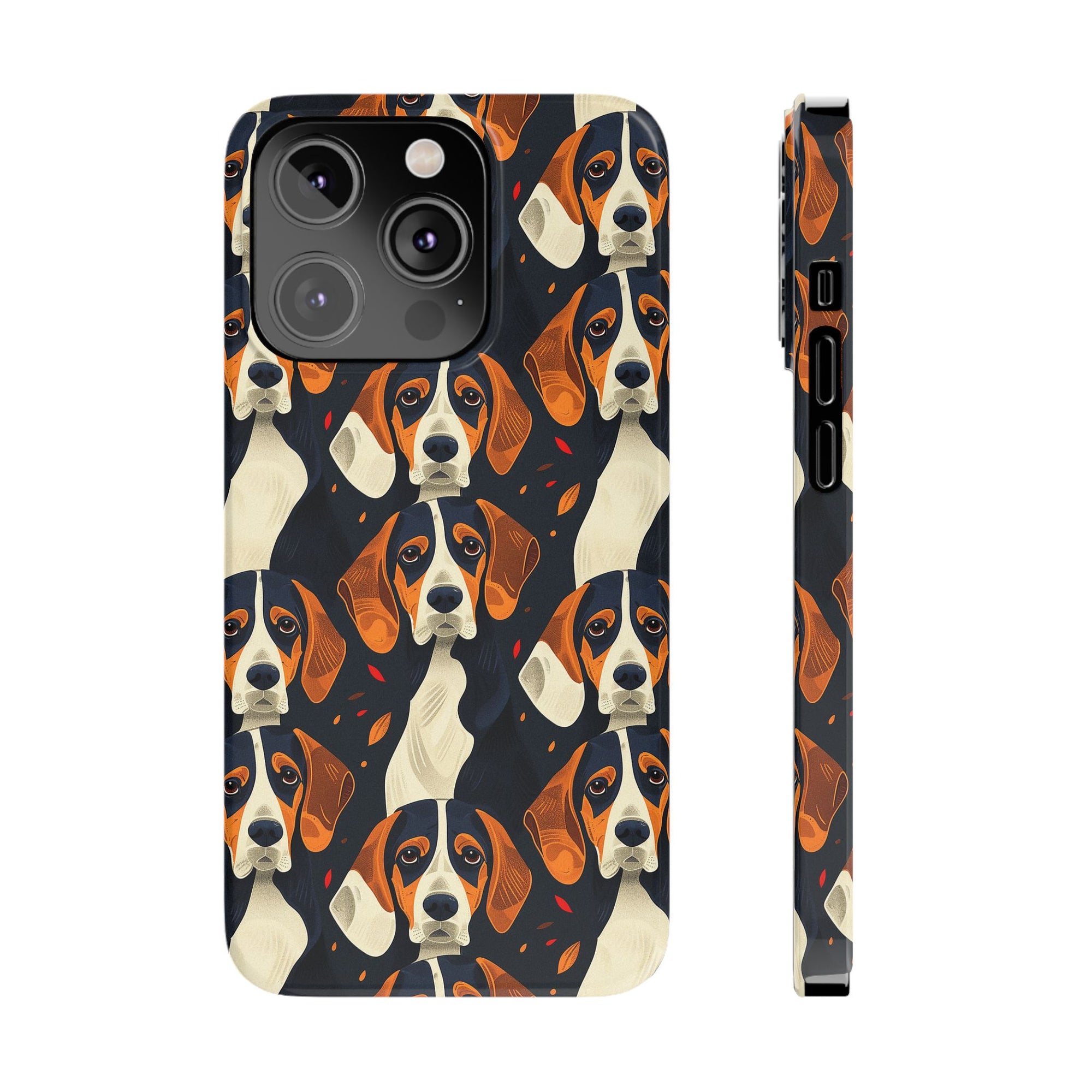 Beagle Glimmer Gaze Glamour Slim Phone Cases