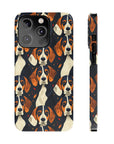 Beagle Glimmer Gaze Glamour Slim Phone Cases