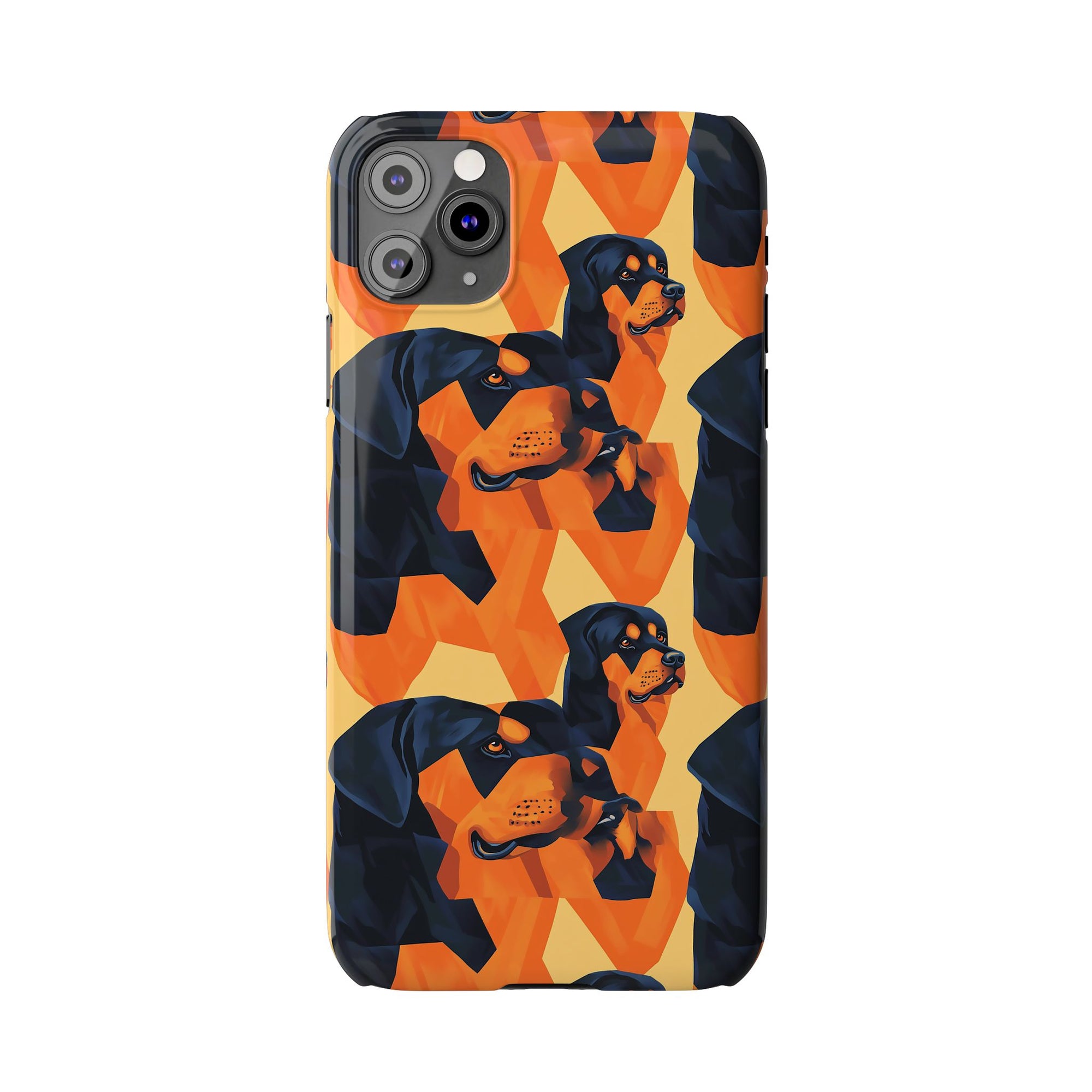 Rottweiler Chic Pawsitivity Slim Phone Cases