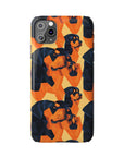 Rottweiler Chic Pawsitivity Slim Phone Cases