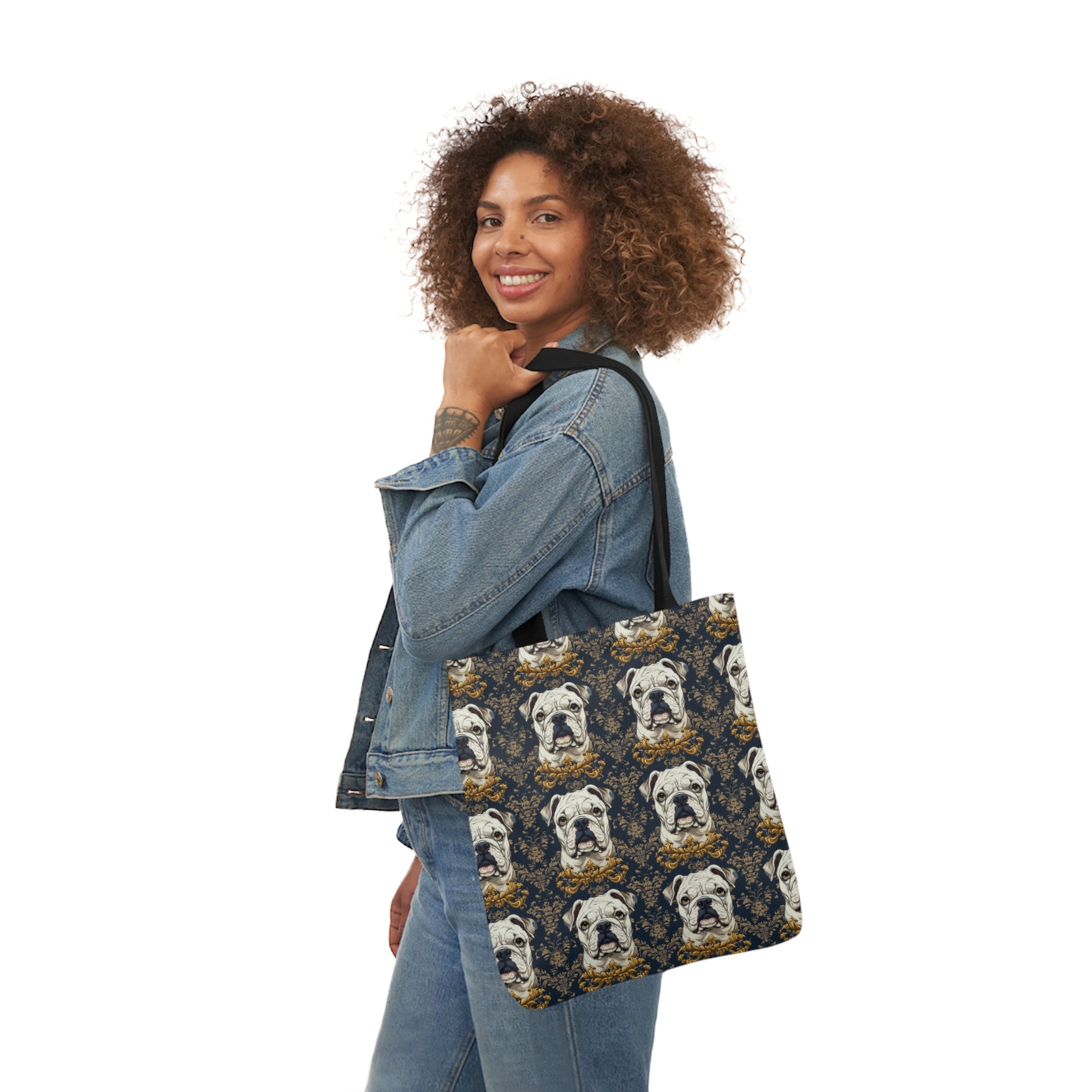 Wildwood Wanderlust Bulldog Canvas Tote Bag