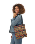 Yorkie Charm Twins Canvas Tote Bag