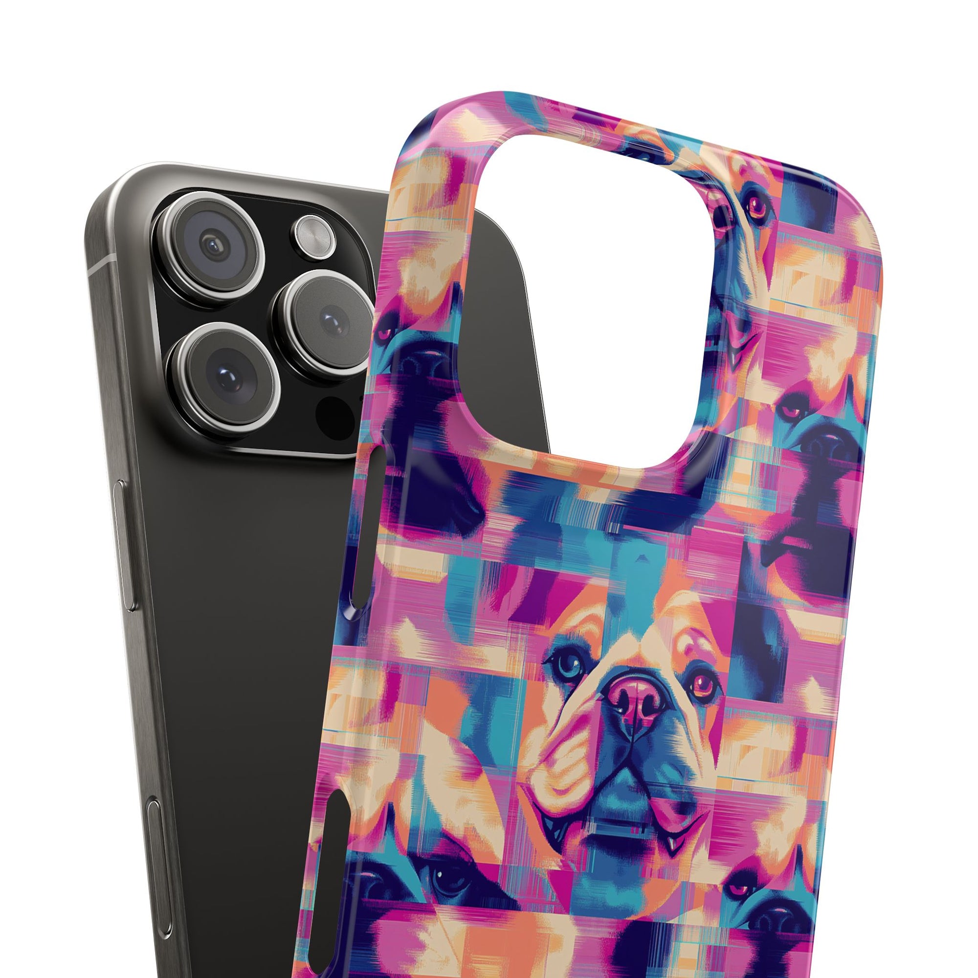 Dazzling Bulldog Chic Slim Phone Cases