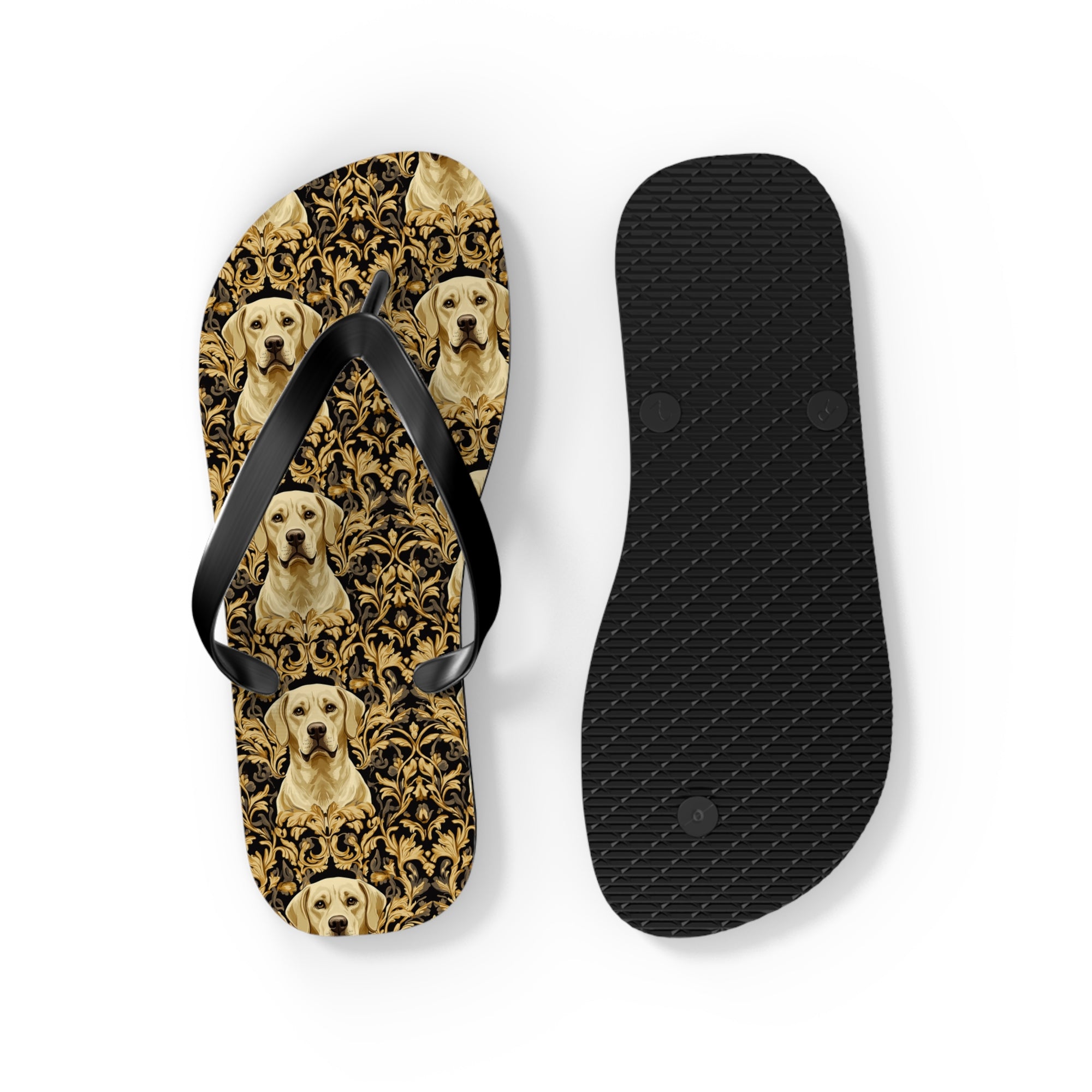 Royal Pawsitivity Labs Flip Flops