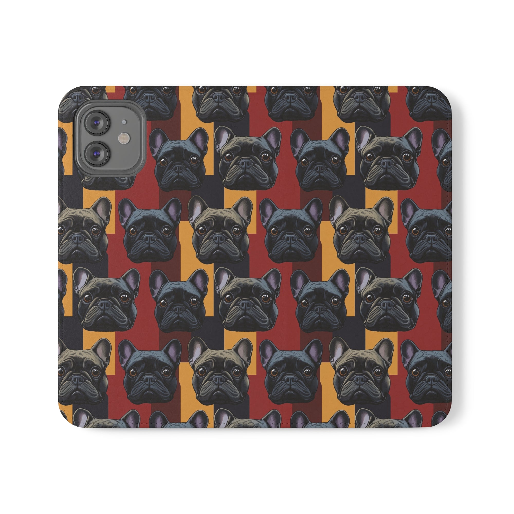 Chic Canine Checkmate - Frenchie Edition Flip Cases