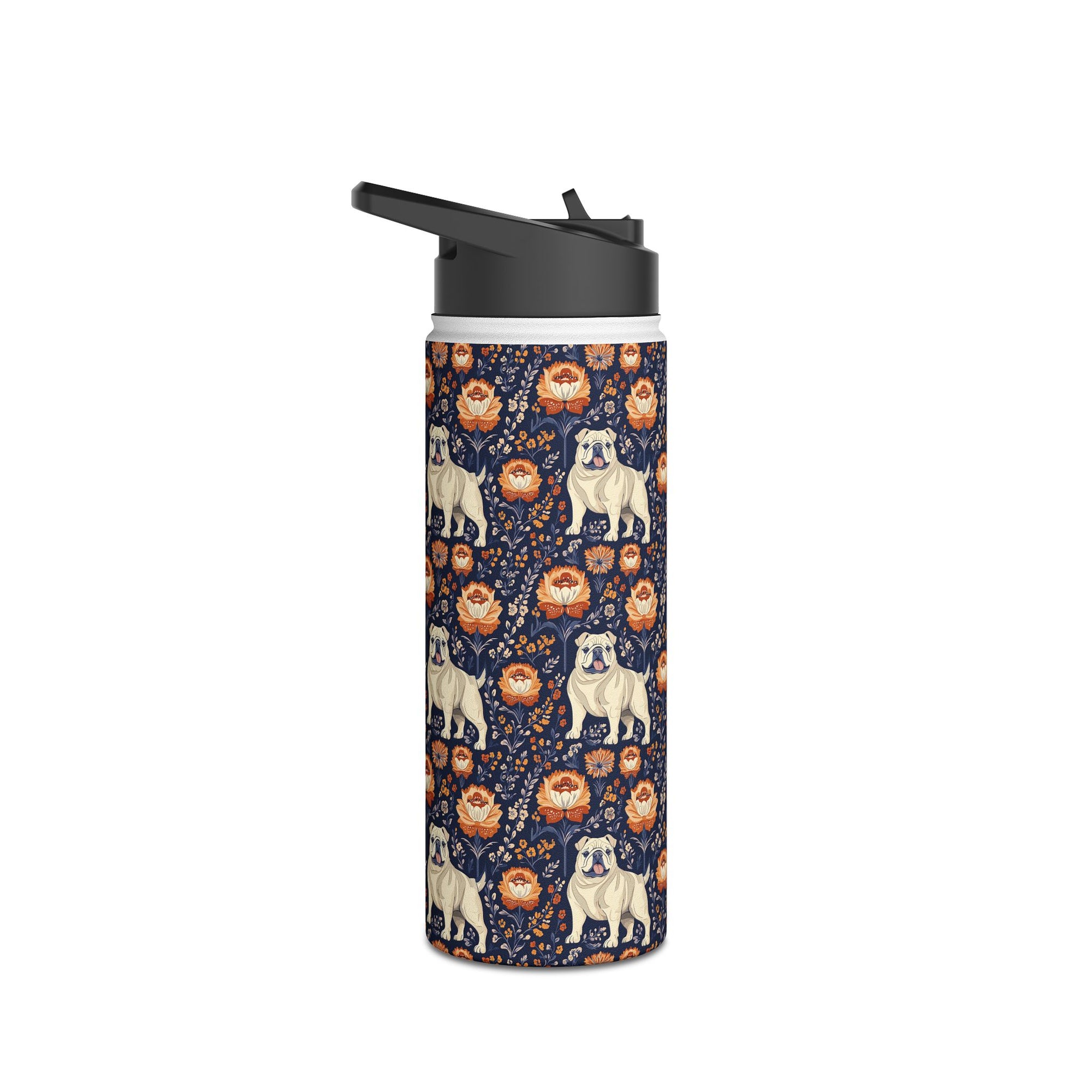 Bulldog Blossom Bonanza Stainless Steel Water Bottle