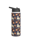 Bulldog Blossom Bonanza Stainless Steel Water Bottle