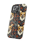 Floofy Corgi Blossom Blast Magnetic Tough Cases