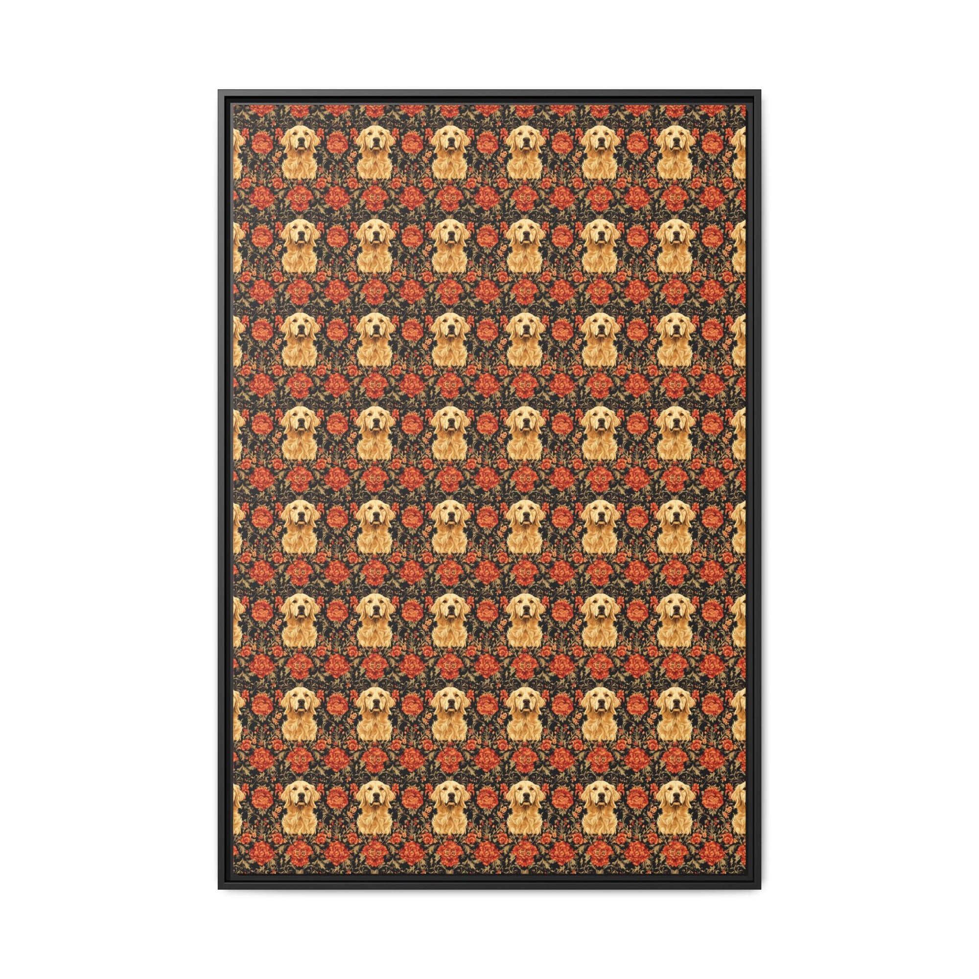 Golden Pawsatronic Tapestry Matte Canvas, Framed