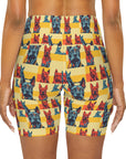 Dane-tastic Marvelous Mutt Mode High Waisted Yoga Shorts