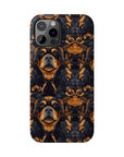 Modern Rottweiler Royalty Slim Phone Cases