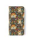 Corgi Rainbow Vine Dream Flip Cases