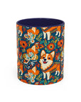 Corgi Carnival Couture Accent Coffee Mug