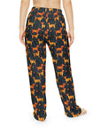 Dapper Dachshund Noir Glow Women's Pajama Pants