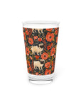 Pug Paradise Playpen Pint Glass