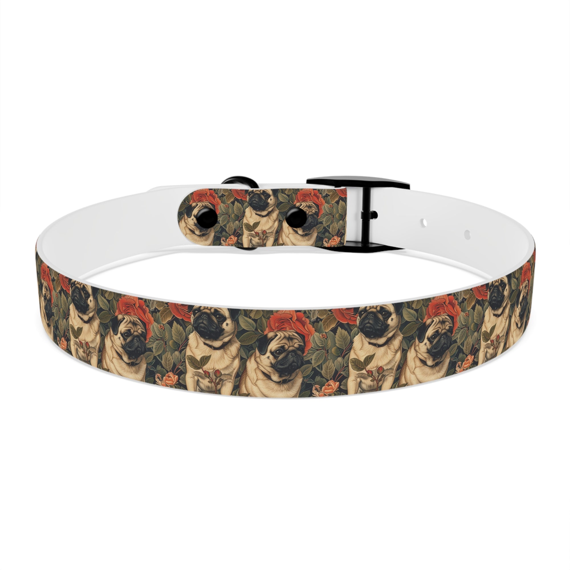 Blooming Pug Paradise Dog Collar