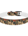 Blooming Pug Paradise Dog Collar