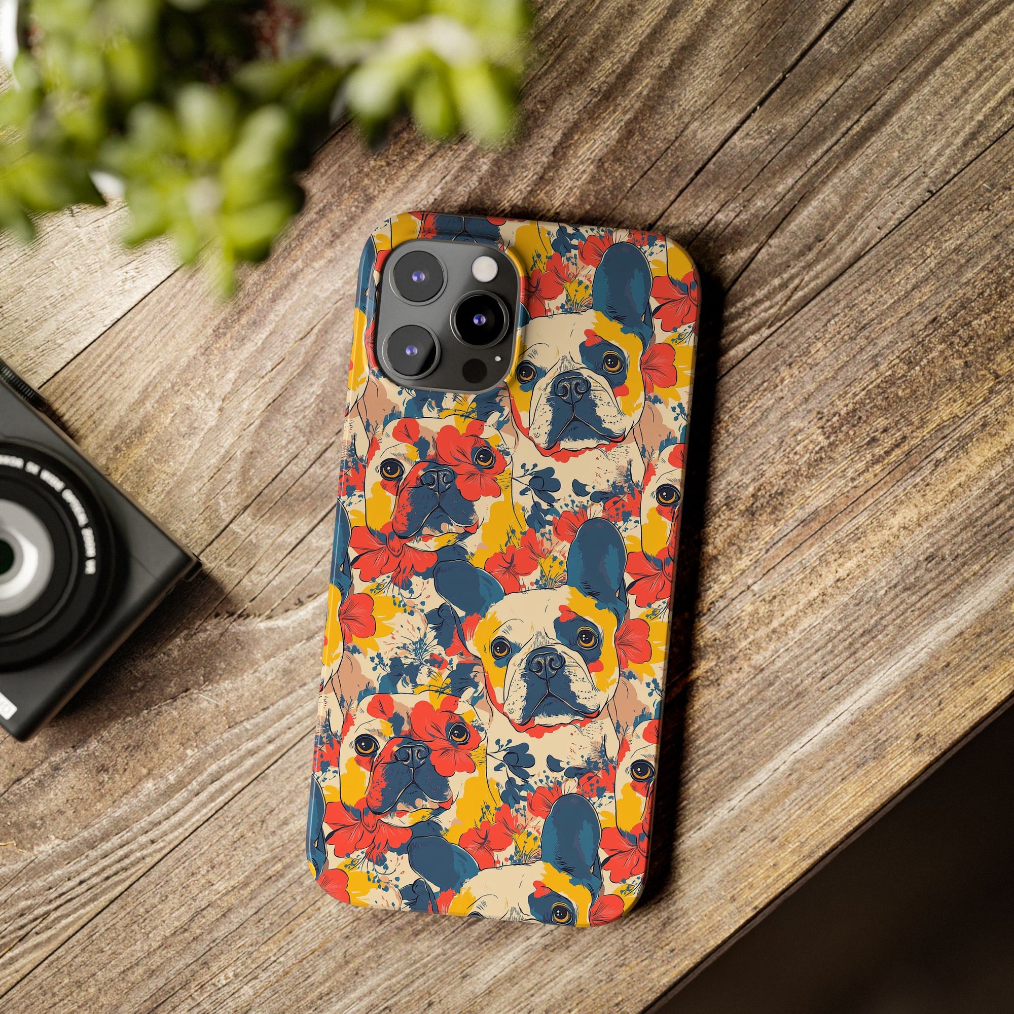 Bloom Pup Frenchietastic Splatter Slim Phone Cases