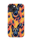 Impressionistic German Shepherds Slim Phone Cases