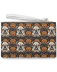 Bloomingly Bulldogistic Bouquet Clutch Bag