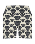 Pugalicious Enchantment High Waisted Yoga Shorts