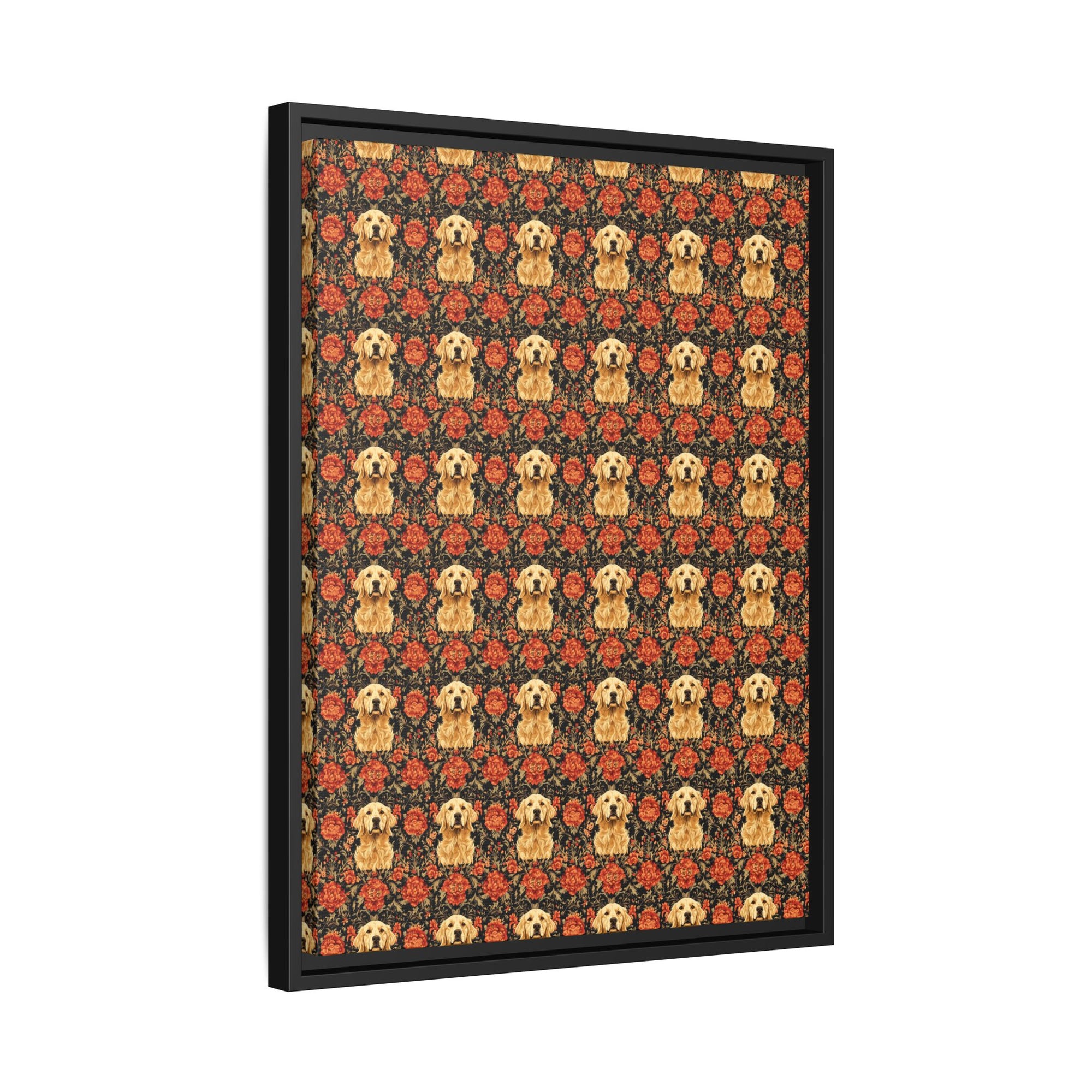 Golden Pawsatronic Tapestry Matte Canvas, Framed