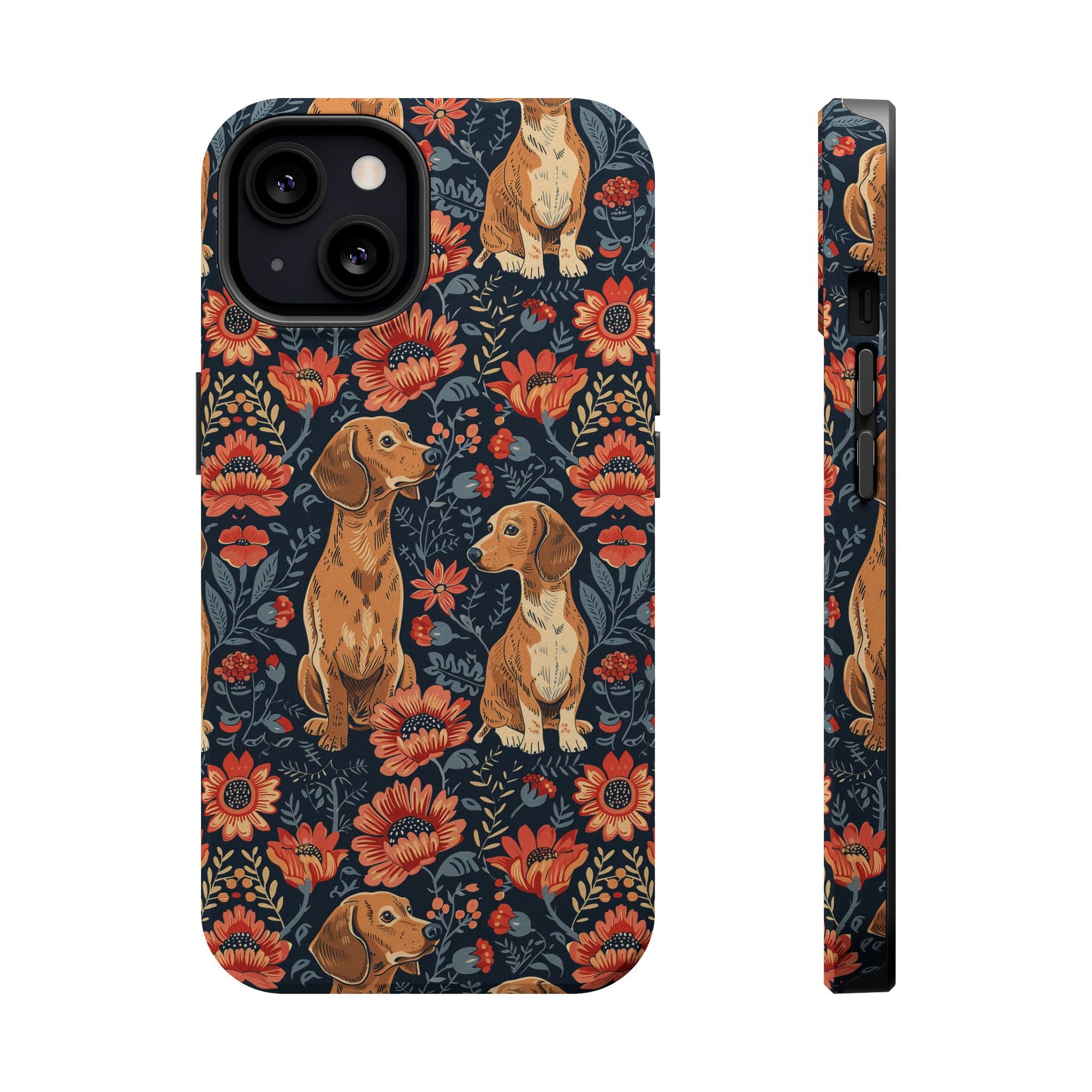 Floral Pawsome Dachsund Delight Magnetic Tough Cases